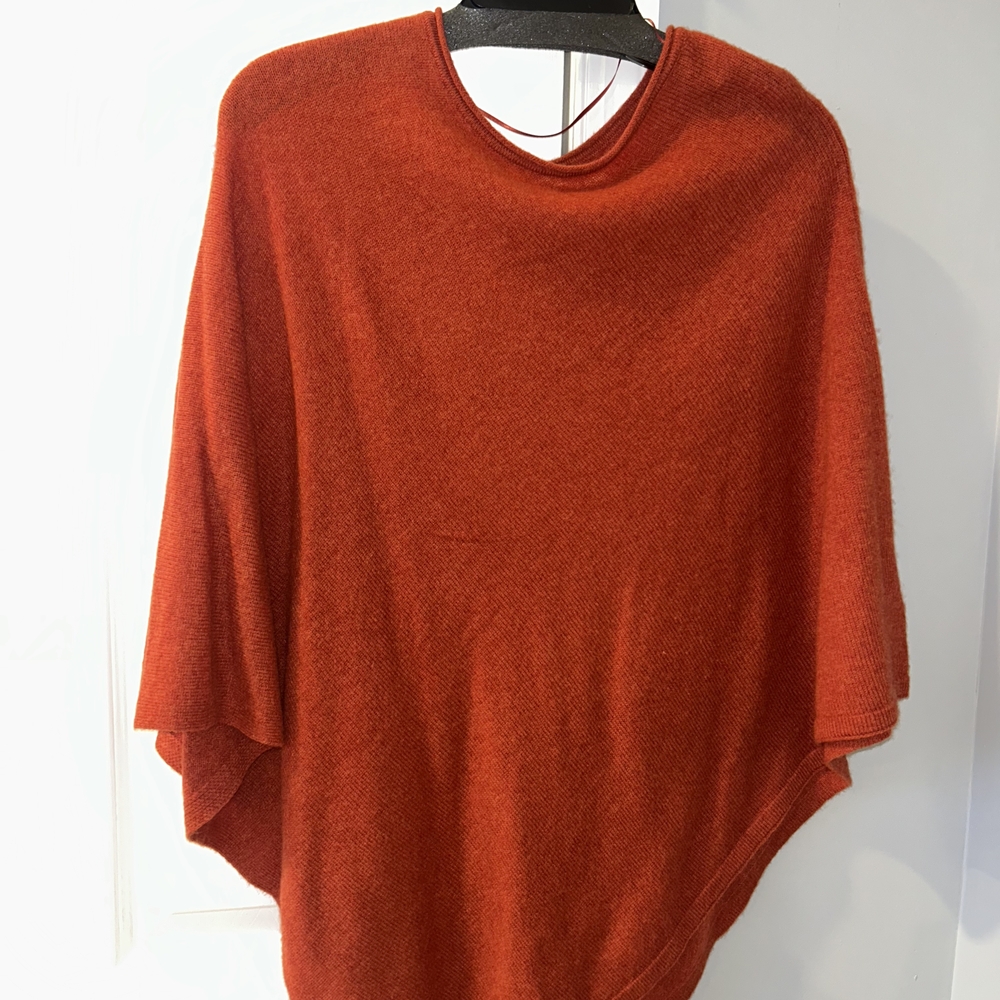 Rachel Zoe Rust Poncho